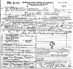 Death Certificate of Maddox, Henrietta Allison Moore