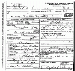 Death certificate of Maddox, Luther R.