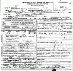 Death Certificate of Martin, Hiram