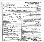 Death certificate of Martin, John Clarence Jr.