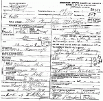 Death Certificate of McClellan, Margaret Elizabeth Hill