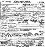 Death Certificate of Meyer, Walter Lewis Jr.