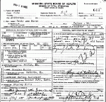 Death Certificate of Mirts, Betty Ann