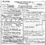 Death Certificate of Mosley, Robert Lee