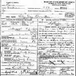 Death Certificate of Overton, Clay Day