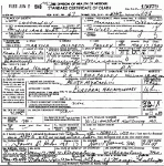 Death certificate of Pasley, Martha M. Kemp