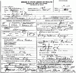 Death Certificate of Payne, Addie E. Kemp