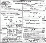 Death Certificate of Powell, Mary Isabella Nichols