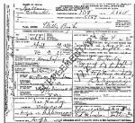 Death certificate of Pugh, Wilemina Hardin