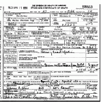 Death certificate of Purvis, Bertha Maude Carrington