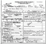 Death Certificate of Renoe, Annie Tucker