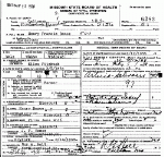 Death Certificate of Renoe, Henry Francis