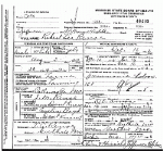 Death certificate of Renoe, Robert L. Death certificate of Renoe, Robert L.