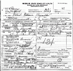 Death Certificate of Reynolds, Robert William