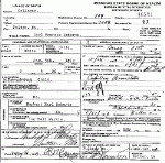 Death Certificate of Roberts, Carl Francis