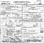 Death Certificate of Roberts, Louellen Herring