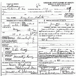 Death Certificate of Roberts, Lucy Anne Berry Death Certificate of Roberts, Lucy Anne Berry