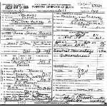 Death Certificate of Roberts, Thomas Jackson
