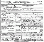 Death Certificate of Sacre, Harriet A. Simco