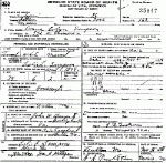 Death Certificate of Sampson, Donna Evlyn Guerrant Death Certificate of Sampson, Donna Evlyn Guerrant