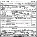 Death certificate of Simco, Clarrisa Jane Roberts