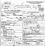 Death certificate of Simco, Cynthia Ann Sacre