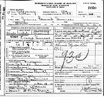 Death certificate of Simco, James Edward Death certificate of Simco, James Edward
