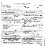Death certificate of Simco, Samuel Willis