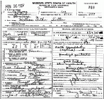 Death Certificate of Sitton, William Arthur