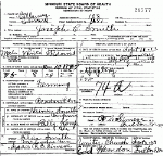 Death Certificate of Smith, Joseph C. Death Certificate of Smith, Joseph C.