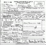 Death Certificate of Sparks, Alvin Thomas Death Certificate of Sparks, Alvin Thomas