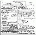 Death Certificate of Sparks, John T.