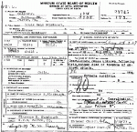 Death Certificate of Stambaugh, Louis Dean