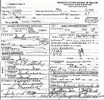 Death Certificate of Starkey, G. Wesley Death Certificate of Starkey, G. Wesley
