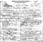 Death Certificate of Stean, Thomas Campbell