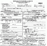 Death Certificate of Thatcher, Francis Louise
