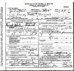 Death certificate of Thomas, Nancy P. Craghead