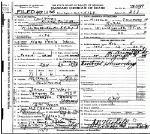 Death certificate of West, Mollie Mary Craig Death certificate of West, Mollie Mary Craig