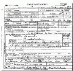 Death Certificate of Westbrook, John Renoe
