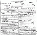 Death Certificate of Whanger, Paul Davis