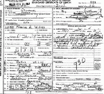 Death certificate of Wilks, Francis Ann