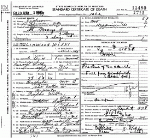 Death Certificate of Wilks, Linwood