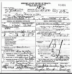 Death certificate of Wilks, Leora Marie