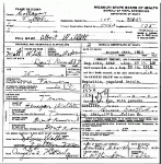 Death certificate of Willett, Albert