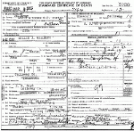 Death certificate of Willett, Mary Mollie Boyd