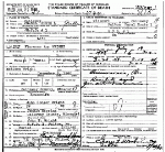 Death Certificate of Wright, Florance Ann Conger