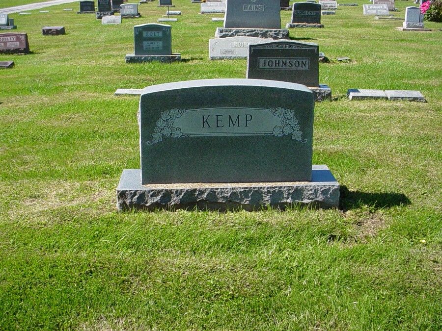  Kemp family headstone.