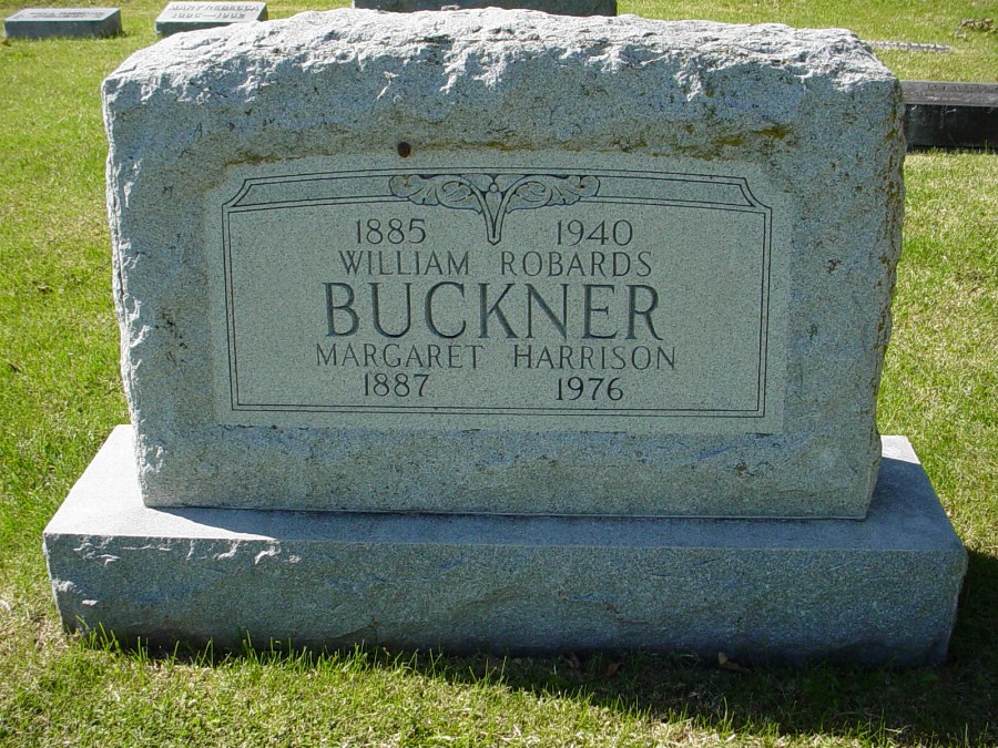  William R. Buckner & Margaret Harrison