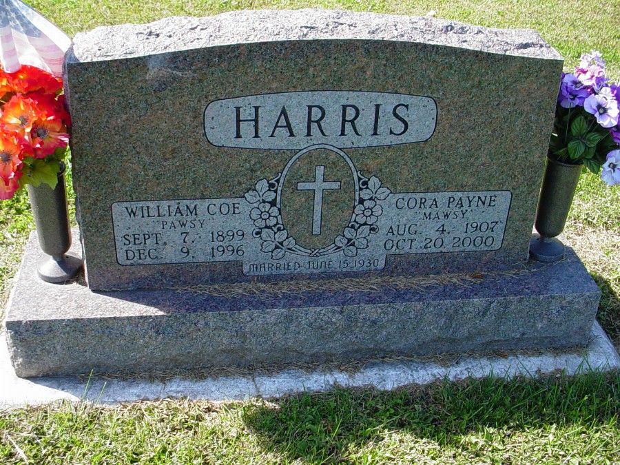  William C. Harris & Cora Payne