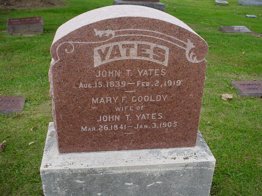  John T. Yates & Mary F. Gooldy